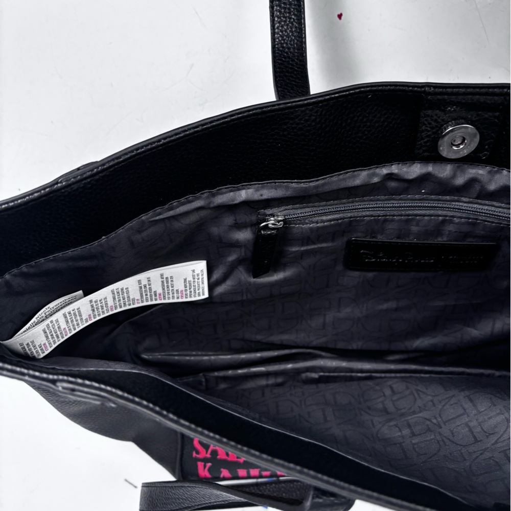 Danielle Nicole Disney It’s a Small World Black Tote with Colorful Patches - Picture 10 of 11